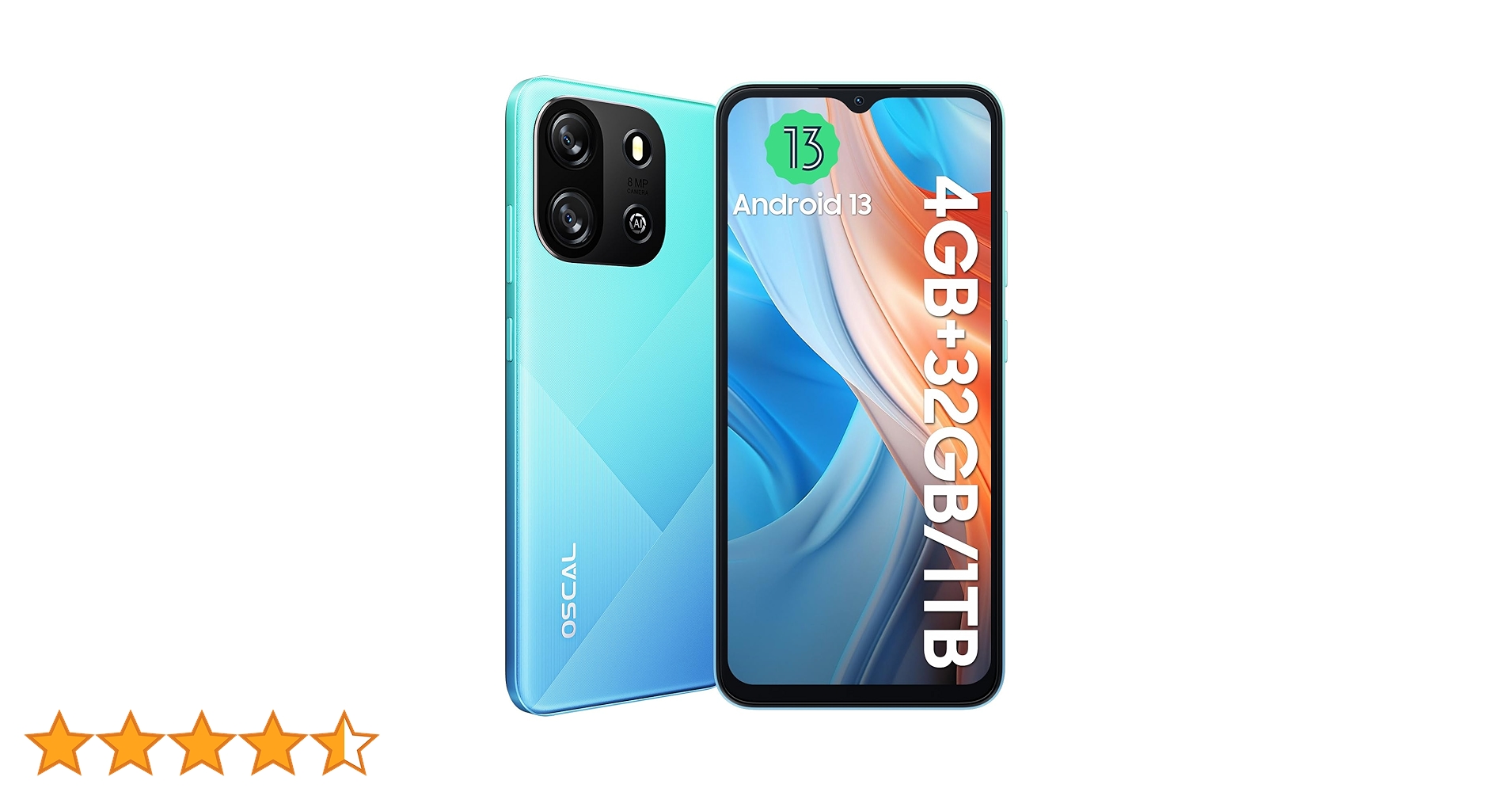 OSCAL Flat 1C Smartphone 4GB Ram 32GB ROM 1TB Expandable